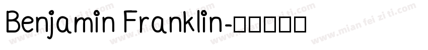 Benjamin Franklin字体转换